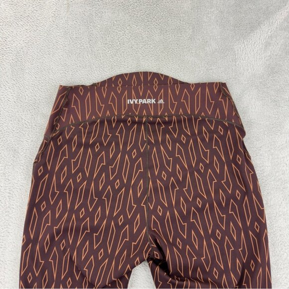 Adidas x Ivy Park Women's Size Large Monogram Sheer Panel Tights/Leggings - Picture 10 of 10
